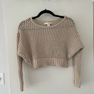 {Boho Knit Long Sleeve Crop}